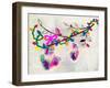 Holiday Cheer - Christmas Light Ornaments-Stella Chang-Framed Art Print