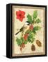 Holiday Chickadee-Julie Paton-Framed Stretched Canvas