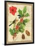 Holiday Chickadee-Julie Paton-Framed Art Print