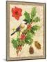 Holiday Chickadee-Julie Paton-Mounted Art Print