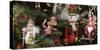 Holiday Christmas tree scene-Panoramic Images-Stretched Canvas