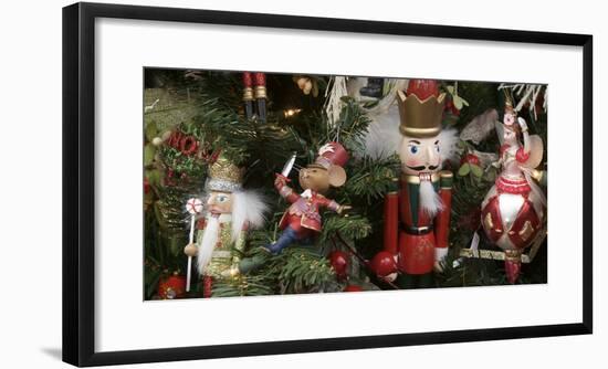 Holiday Christmas tree scene-Panoramic Images-Framed Photographic Print