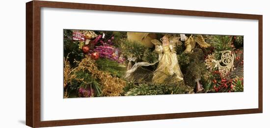 Holiday Christmas tree scene-Panoramic Images-Framed Photographic Print