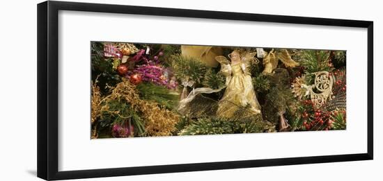 Holiday Christmas tree scene-Panoramic Images-Framed Photographic Print