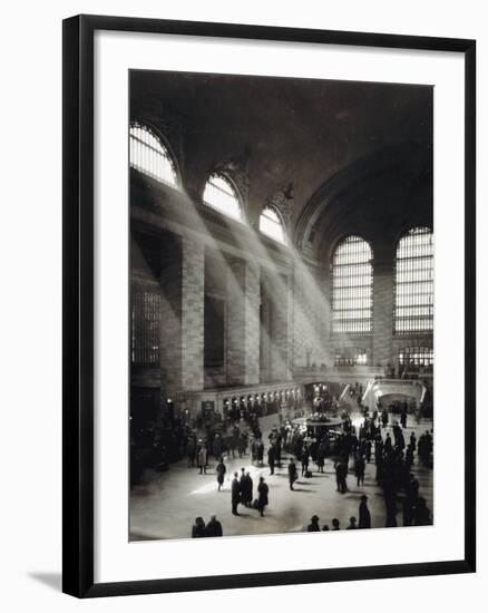 Holiday Crowd at Grand Central Terminal, New York City, c.1920-American Photographer-Framed Photographic Print