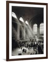 Holiday Crowd at Grand Central Terminal, New York City, c.1920-American Photographer-Framed Photographic Print