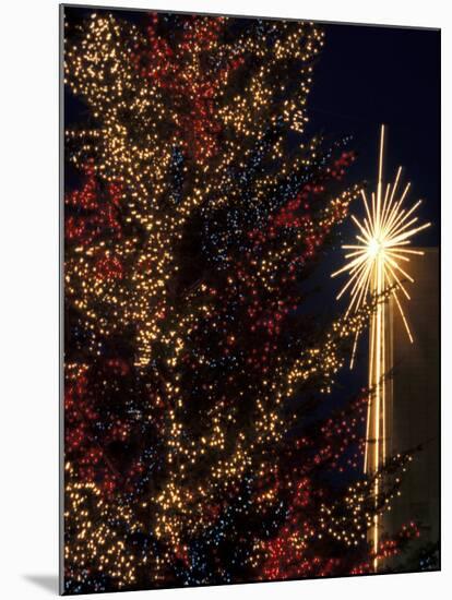 Holiday Decorations at Westlake Center, Seattle, Washington, USA-Jamie & Judy Wild-Mounted Premium Photographic Print