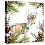 Holiday Deer-Lanie Loreth-Stretched Canvas