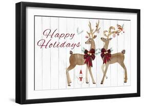 Holiday Deers-PI Studio-Framed Art Print