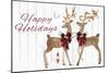 Holiday Deers-PI Studio-Mounted Art Print