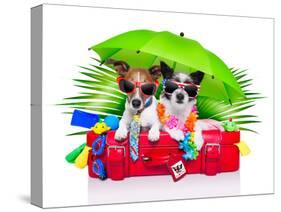 Holiday Dogs-Javier Brosch-Stretched Canvas