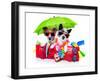 Holiday Dogs-Javier Brosch-Framed Photographic Print