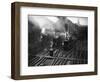 Holiday Expresses About to Leave King's Cross Station-null-Framed Photographic Print