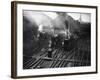 Holiday Expresses About to Leave King's Cross Station-null-Framed Photographic Print