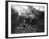 Holiday Expresses About to Leave King's Cross Station-null-Framed Photographic Print