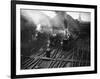 Holiday Expresses About to Leave King's Cross Station-null-Framed Photographic Print