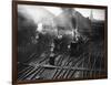 Holiday Expresses About to Leave King's Cross Station-null-Framed Photographic Print