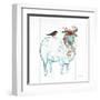 Holiday Farm Animals III-Farida Zaman-Framed Art Print