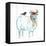 Holiday Farm Animals III-Farida Zaman-Framed Stretched Canvas