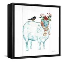 Holiday Farm Animals III-Farida Zaman-Framed Stretched Canvas