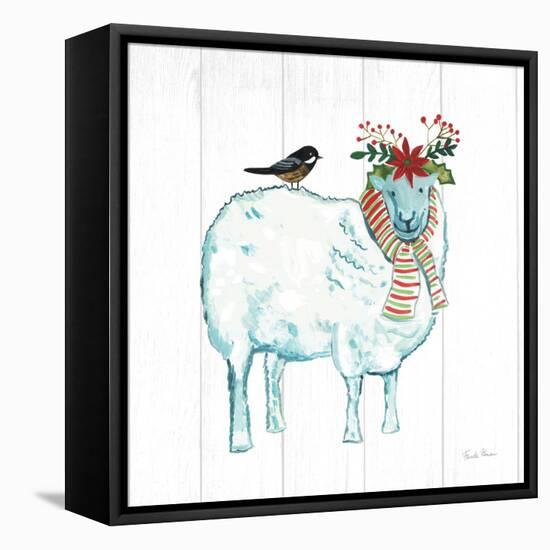 Holiday Farm Animals III-Farida Zaman-Framed Stretched Canvas