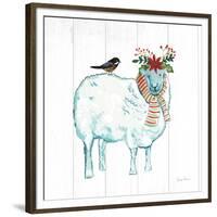 Holiday Farm Animals III-Farida Zaman-Framed Premium Giclee Print