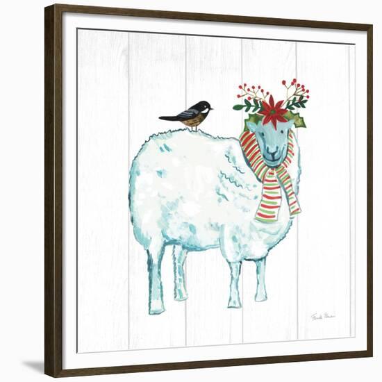 Holiday Farm Animals III-Farida Zaman-Framed Premium Giclee Print