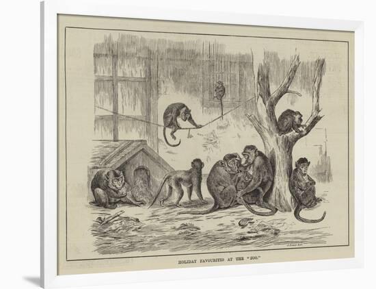 Holiday Favourites at the Zoo-null-Framed Giclee Print