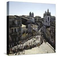 Holiday Festival Pelourinho District Bahia, Salvador, Brazil-null-Stretched Canvas