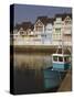 Holiday Flats Overlooking the Port, Deauville, Calvados, Normandy, France-David Hughes-Stretched Canvas