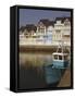 Holiday Flats Overlooking the Port, Deauville, Calvados, Normandy, France-David Hughes-Framed Stretched Canvas