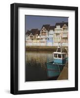 Holiday Flats Overlooking the Port, Deauville, Calvados, Normandy, France-David Hughes-Framed Photographic Print