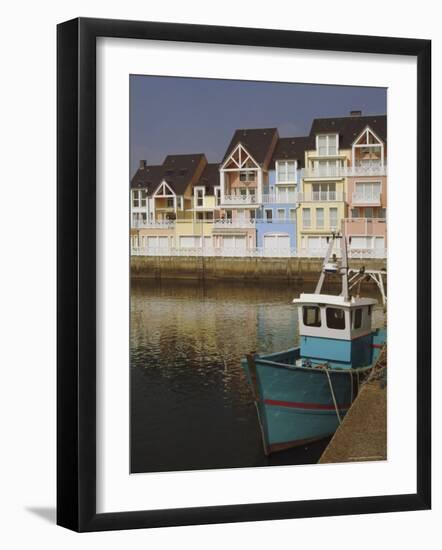 Holiday Flats Overlooking the Port, Deauville, Calvados, Normandy, France-David Hughes-Framed Photographic Print