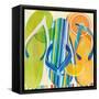 Holiday Flip Flops-Mary Escobedo-Framed Stretched Canvas