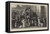 Holiday Folks at the Zoological Gardens-null-Framed Stretched Canvas