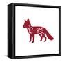 Holiday Fox-Janice Gaynor-Framed Stretched Canvas