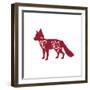 Holiday Fox-Janice Gaynor-Framed Art Print