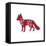 Holiday Fox-Janice Gaynor-Framed Stretched Canvas