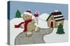Holiday Gingerbread Man-Betz White-Stretched Canvas