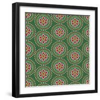 Holiday Green Medallian-Joanne Paynter Design-Framed Giclee Print