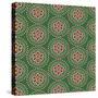 Holiday Green Medallian-Joanne Paynter Design-Stretched Canvas