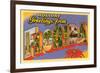 Holiday Greetings from Florida-null-Framed Premium Giclee Print