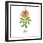 Holiday Holly-Farida Zaman-Framed Art Print