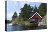 Holiday Home on an Island in the 'Fjords' Near Kristiansand, Norway-Natalie Tepper-Stretched Canvas