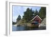 Holiday Home on an Island in the 'Fjords' Near Kristiansand, Norway-Natalie Tepper-Framed Photo