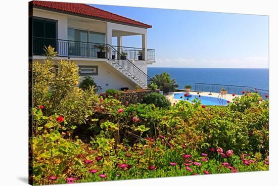 Holiday Home with Garden and Swimming Pool above the Sea, Jardim do Mar, Madeira Island, Portugal-null-Stretched Canvas