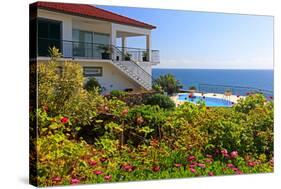 Holiday Home with Garden and Swimming Pool above the Sea, Jardim do Mar, Madeira Island, Portugal-null-Stretched Canvas