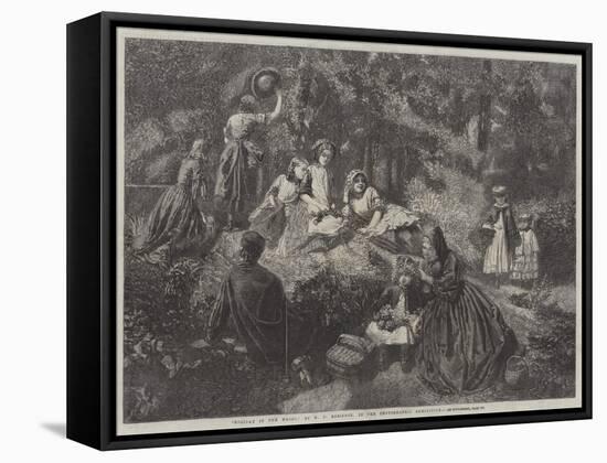 Holiday in the Woods-Henry Peach Robinson-Framed Stretched Canvas