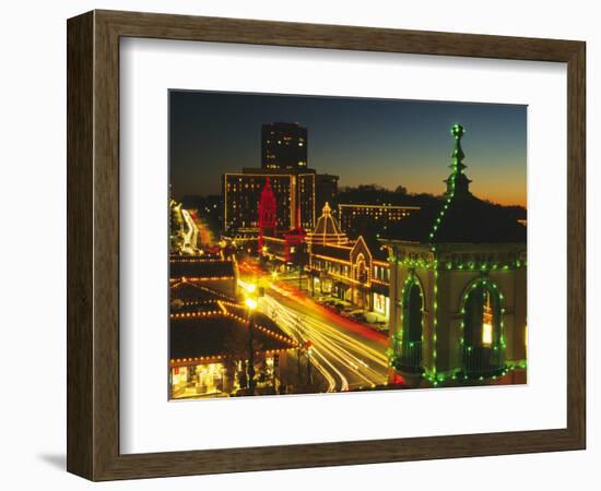 Holiday Lights, Country Club Plaza, Kansas City, Missouri, USA-Michael Snell-Framed Photographic Print