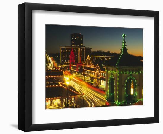 Holiday Lights, Country Club Plaza, Kansas City, Missouri, USA-Michael Snell-Framed Photographic Print